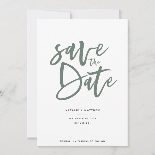 Inky Schrift Save-the-Date Save The Date (Vorderseite)