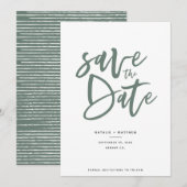 Inky Schrift Save-the-Date Save The Date (Vorne/Hinten)