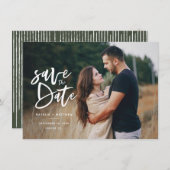 Inky-Script-Foto Save the Date (Vorne/Hinten)