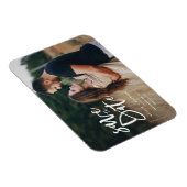 Inky-Script-Foto Save the Date Magnet (Rechte Seite)