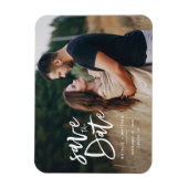 Inky-Script-Foto Save the Date Magnet (Vertikal)