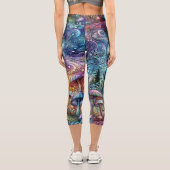 Inky Shroom Capri Leggings (Rückseite)