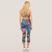 Inky Shroom Capri Leggings (Rückseite)