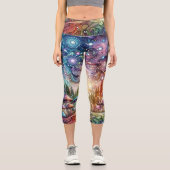 Inky Shroom Capri Leggings (Vorderseite)
