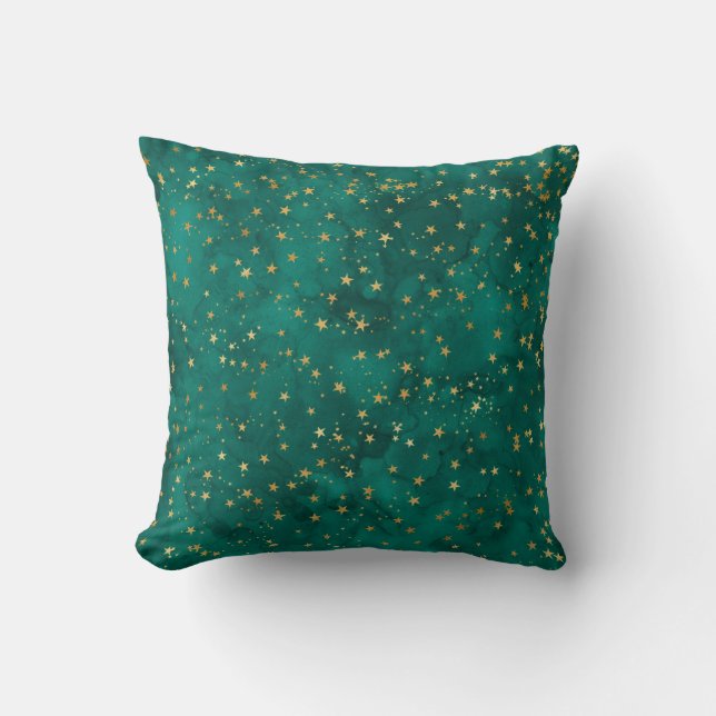 Inky Stars Throw Pillow Kissen (Vorderseite)