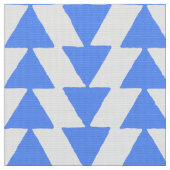 Inky Triangle - Baby Blue on White Stoff (Nahaufnahme)