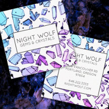 Inky-Wasserfarbe Quarzkristalle Magisches Muster