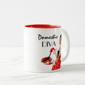 ‚Inland Diva‘ Zweifarbige Tasse (VorderseiteRechts)
