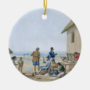 Inländische Berufe, Agagna, Guam, Philippinen, f Keramik Ornament