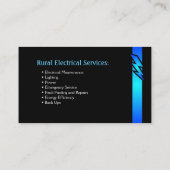 Inländische Elektriker Visitenkarte (Rückseite)