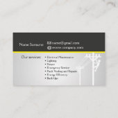 Inländische Elektriker Visitenkarte (Rückseite)