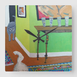 Inländische Gewalt Quadratische Wanduhr