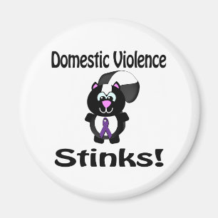 Inländische Gewalt stinks Skunk Awareness Design Magnet