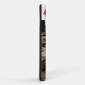 Inländische Tabbykatze, die roten Weihnachtshut Case-Mate iPhone Hülle (Hinten/Rechts)