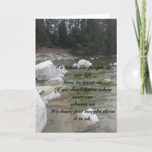 Inländischer Missbrauchs-Ermutigungs-Karte Karte (Vorderseite)