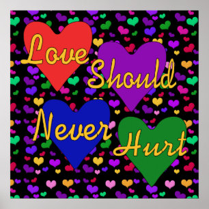 Inländisches Gewalt-Bewusstsein Poster