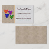 Inländisches Gewalt-Bewusstsein Visitenkarte (Vorne/Hinten)