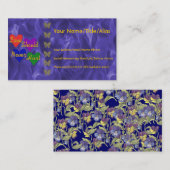 Inländisches Gewalt-Bewusstsein Visitenkarte (Vorne/Hinten)