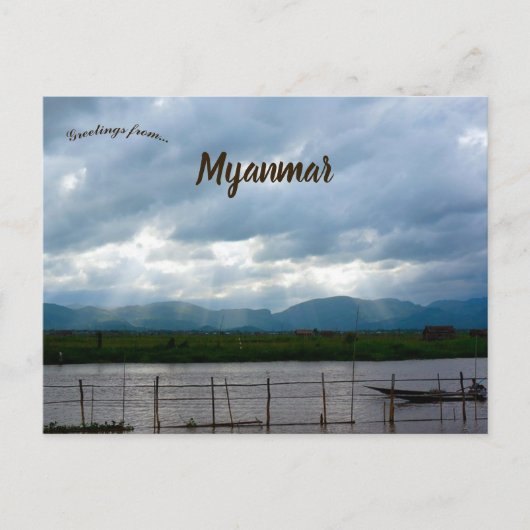 Inle Lake Bagan Yangon Myanmar Postkarte (Vorderseite)