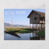 Inle Lake, Myanmar, Philippinen Postkarte (Vorderseite)