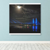 Inlet Bridge by the Light of the Moon Leinwanddruck (Insitu (Holzboden))