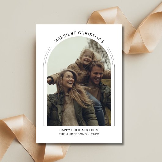 Inline Arch Foto Typografie Frohe Weihnachten