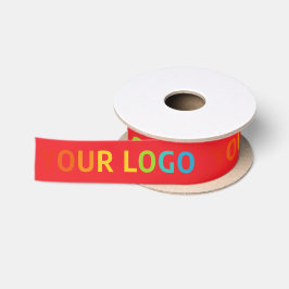 Inline Geschäft-Logo Vorlagen Custom Rot Satinband