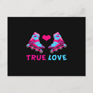 Inline Girl Queen Skaten Skate Skater Funny Gift Postkarte