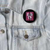 Inline Hockey Player Girl Coquette Bow Pink Ribbon Button (Beispiel)
