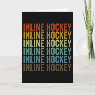 Inline-Hockey-Sport Retro  Karte