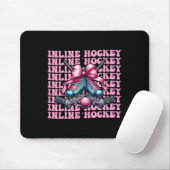Inline-Hockeyspielerin Mädchen Coquette Schleife R Mousepad (Mit Mouse)