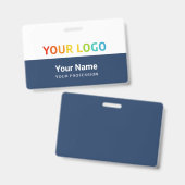 Inline-Logo-ID des Unternehmens | Gewerblicher Mit Ausweis (Vorder- & Rückseite)