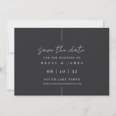 Inline | Moderne Minimalistische Hochzeit Save The Date (Vorderseite)