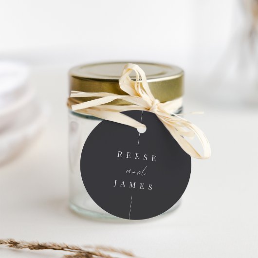 Inline | Moderne Personalisierte Hochzeit Geschenkanhänger