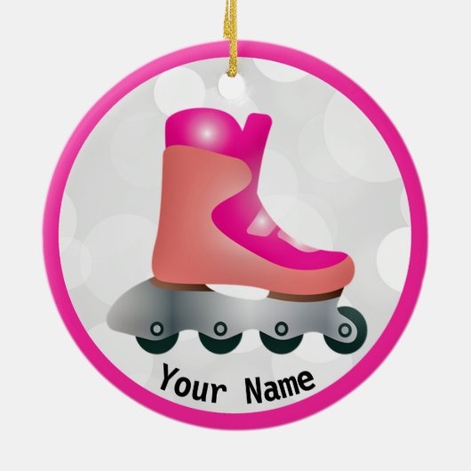 Inline-Skate-Design Keramik Ornament (Hinten)