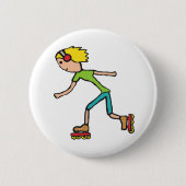 Inline-Skaten Button (Vorderseite)
