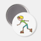 Inline-Skaten Magnet (Vorderseite/Rückseite)