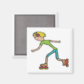 Inline-Skaten Magnet (Vorderseite/Rückseite)