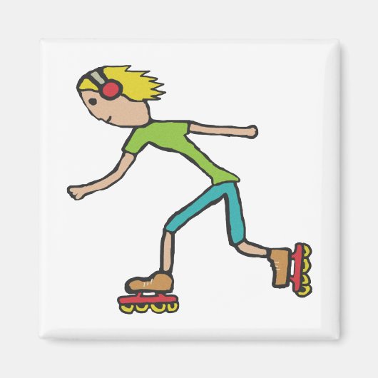 Inline-Skaten Magnet (Vorne)