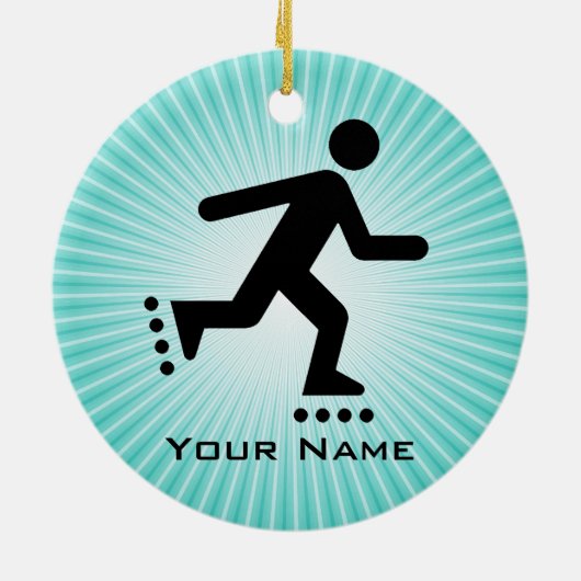 Inline-Skaten-Ornament Keramik Ornament (Hinten)