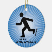 Inline-Skaten-Ornament Keramik Ornament (Links)