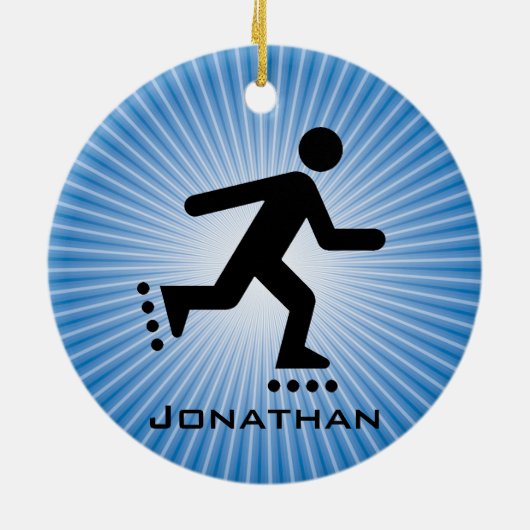 Inline-Skaten-Ornament Keramik Ornament (Hinten)