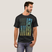Inline-Skaten-Skate-Skater für die Farbmarkierung T-Shirt (Vorne ganz)