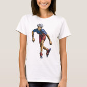 Inline Skater Cool Retro Rollerblading T-Shirt (Vorderseite)
