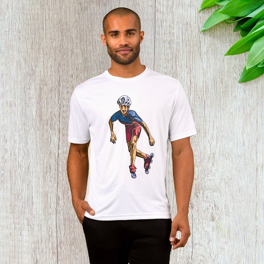 Inline Skater Cool Retro Rollerblading T-Shirt