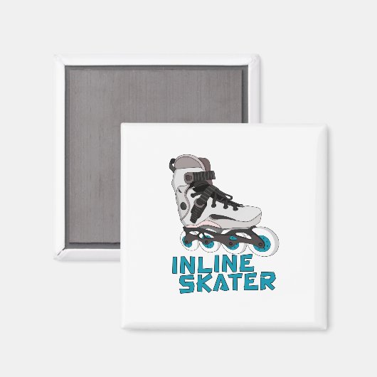 Inline-Skater Magnet (Vorderseite/Rückseite)