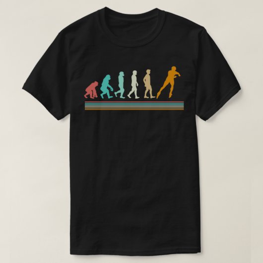Inline Skating Evolution Rollschuhläufer T-Shirt (Design vorne)