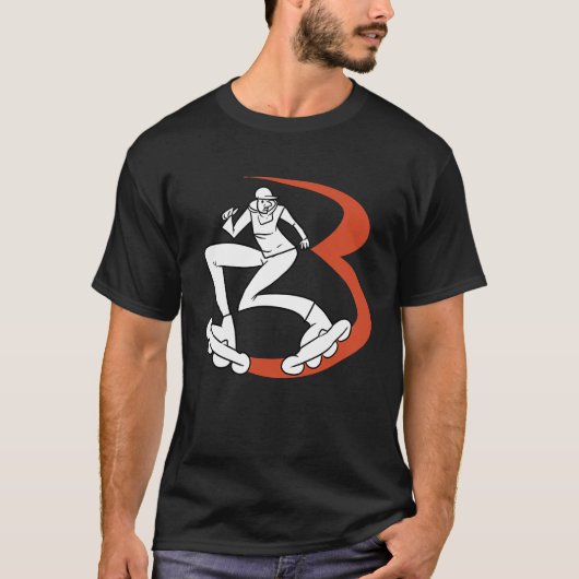 Inline Skating Skater Rollerblading T-Shirt (Vorderseite)