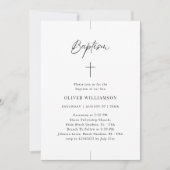 Inline-Skript Schwarz-Weiß-Geschlecht neutrale Tau Einladung (Vorderseite)