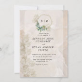 Inline-verblendetes Foto | Moderne Minimale Hochze Einladung (Vorderseite)